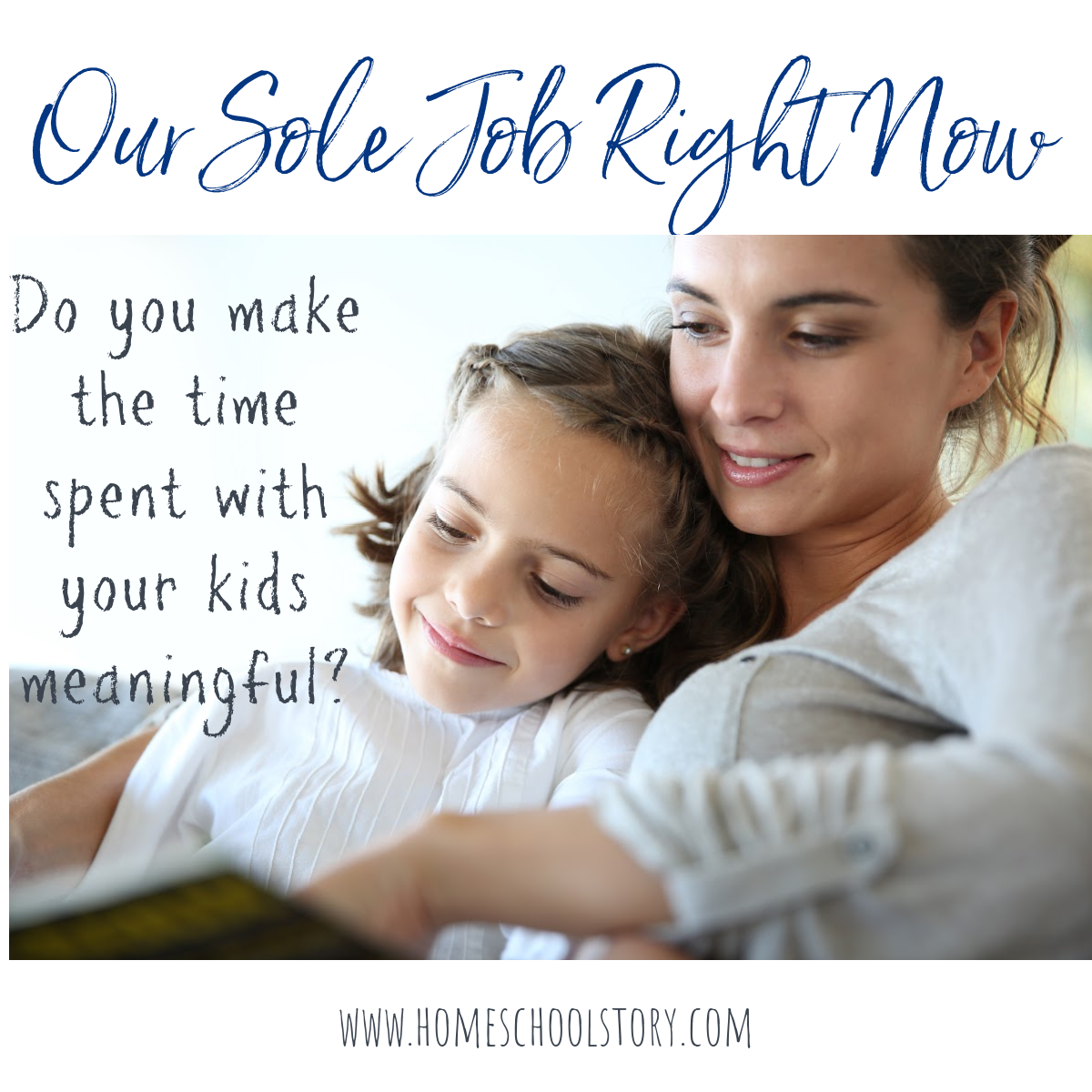 Our Sole Job Right Now Homeschool Story